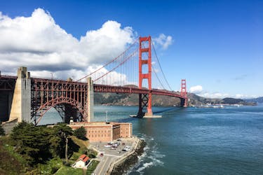 San Francisco Golden Gate historical walk with secret bridge viewpoint